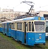 A TMK 101 class tram at the Zagreb maintenance depot in 2008