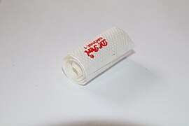 Disassembled smoking pipe filter. 9 mm paper.