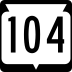 State Trunk Highway 104 marker
