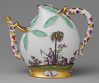 Wine pot in the shape of a peach, c. 1725