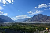 View from Diskit gompa on Nubra Valley