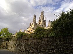 All Souls College as viewed from New College Lane