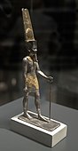 Amun-Ra figurine; 1069–664 BC; silver and gold; 24 × 6 × 8.5 cm, 0.7 kg; British Museum (London)