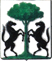 Wappen der flämischen Barone Osy de Zegwaart, mehrfach mit den Bartenstein verschwägert. Das Wappen findet sich auch auf der Familiengruft in Falkenstein.