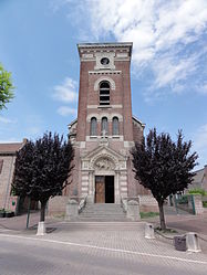 The church in Aulnoy-lez-Valenciennes
