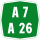 Autostrada A7-A26 marker