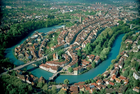Luftbild der Berner Altstadt