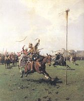 Lisowczycy (Archery), oil on canvas 1885, Kościuszko Foundation in New York