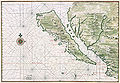 Image 32California was often depicted as an island, due to the Baja California peninsula, from the 16th to the 18th centuries, such as in this 1650 map by cartographer Johannes Vingboons. (from History of California)