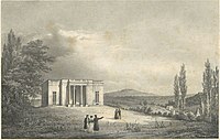 Pavillon de Lucienne, lithograph by C. Motte from the drawing by Renoux