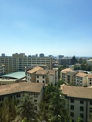 UCLA student housing site of the Olympic Village