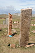 Deer stone near Mörön in Mongolia