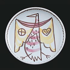 Dish (topside) Artist: Frank Carpay; David Jenkin; Crown Lynn Potteries Ltd Auckland War Memorial Museum