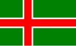 Inoffizielle Flagge Smålands, 1992 entworfen