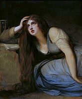 Lady Hamilton as The Magdalene, by George Romney, before 1792
