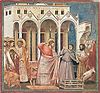 Giotto di Bondone – „Jesus vertreibt die Händler aus dem Tempel“
