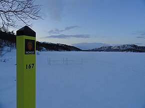 Grenzmarkierung in Svanvik (2012)