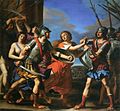 Ersilia trennt Romulus und Tatius, 1645, Öl auf Leinwand, 253 × 267 cm, Louvre, Paris