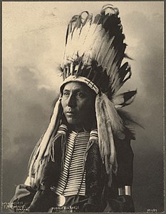 Cheyenne mit Hermelinfellen (1898)
