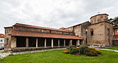 Narthex of St. Sophia, build in Ohrid in the First Bulgarian Empire (9th century), now in North Macedonia