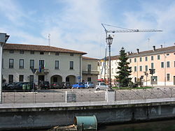 Isorella, the Town Hall in Roma square