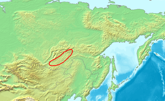 Lage des Jablonowygebirges in Russland