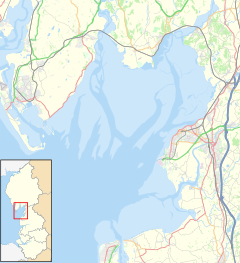 Grange-over-Sands is located in Morecambe Bay