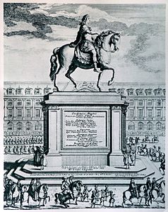 Monument to Louis XIV in the Place Vendôme (1692), destroyed 1789-92