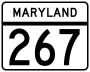 Maryland Route 267 marker