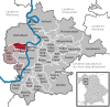 Lage der Gemeinde Mainstockheim im Landkreis Kitzingen
