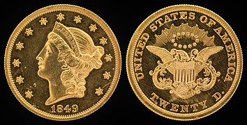NNC-US-1849-G$20-Liberty Head (Twenty D.)
