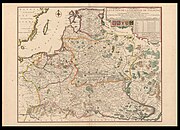 1716 map of the Polish–Lithuanian Commonwealth with Lithuania proper (Vraye Lithuanie)