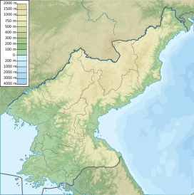Paektu Mountain is located in North Korea