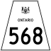Highway 568 marker