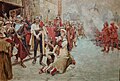 Image 18The execution of Matija Gubec, leader of the Croatian–Slovene Peasant Revolt, in 1573. (from History of Slovenia)