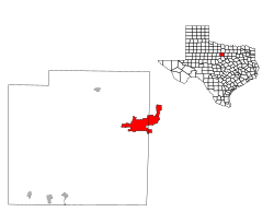 Location within Palo Pinto County