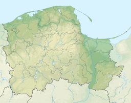 Raduńskie Lake is located in Pomeranian Voivodeship