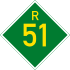 Provincial route R51 shield