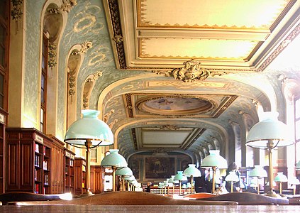 The Salle Saint-Jacques, the reading room of the Sorbonne library (1897)