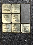 Stolpersteine for the Pollack family in Amsterdam