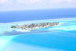 Aerial view of Thulhaadhoo