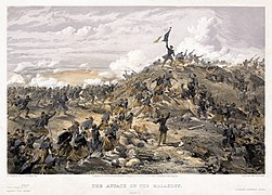 Attack on the Malakoff by William Simpson