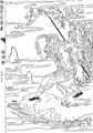 Image 10A 19th-century drawing of Sun Wukong featuring his staff (from List of mythological objects)