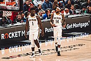 New Orleans Pelicans players Zion Williamson and Brandon Ingram.