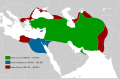 Achaemenid Empire under different kings.