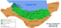Map of the Alavid emirate with Amol as their capital
