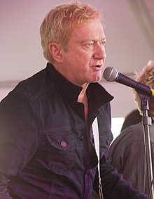 Gill on stage with Gang of Four in 2015