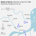 Afternoon of April 30. Assault by Company B, An Lac.