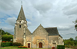 The church of Saint Médard, in Dierre