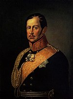 Portrait of King Frederick William III of Prussia in blue military uniform